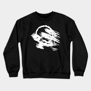 Abstract Ink Smear (White Version) Crewneck Sweatshirt